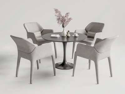 现代洽谈桌椅3D模型下载